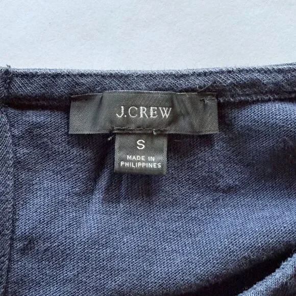 J.Crew Women's Mariner Cloth Bow Back Striped Long Sleeve Top in Navy & White S - Picture 7 of 12